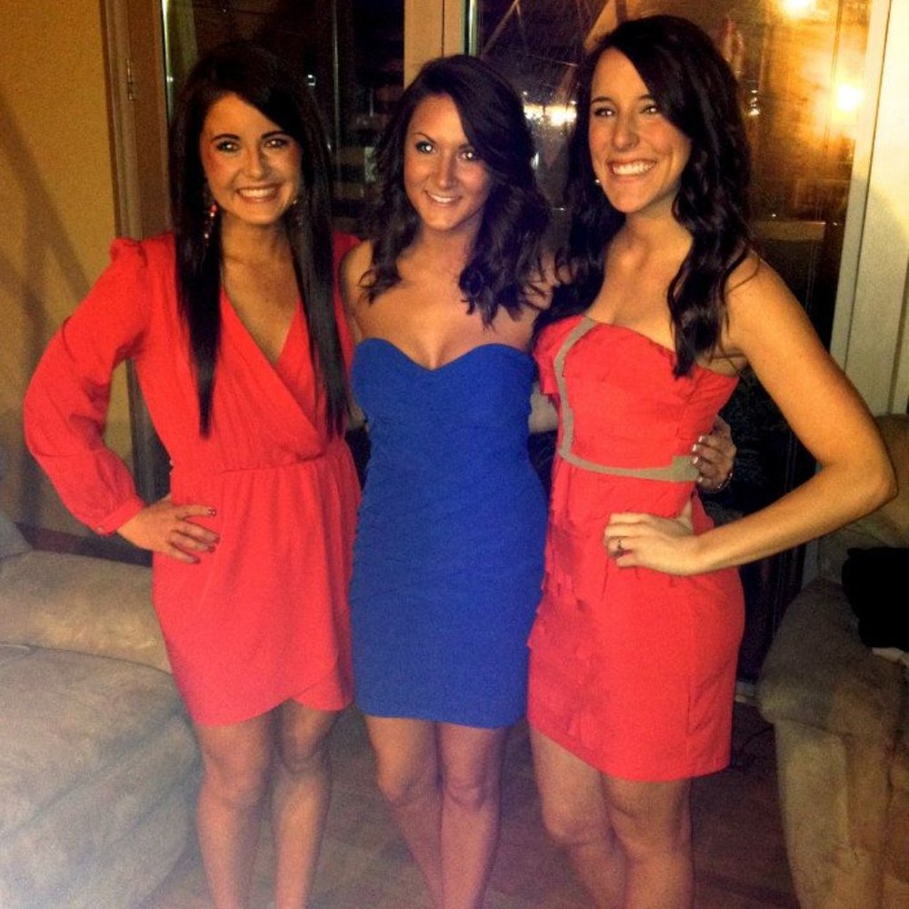 Lulu's Red Long Sleeve Dress SIze 4 (S/M)